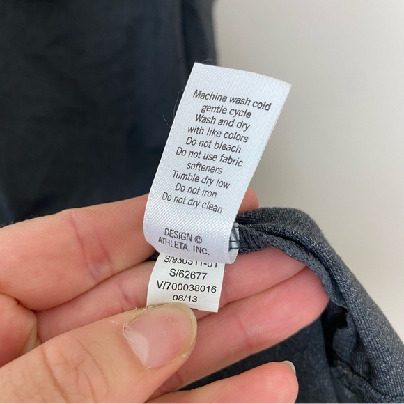 Athleta Gray Racerback Tank Top - Picture 4 of 6